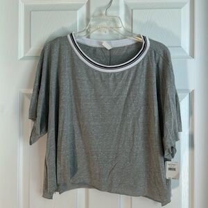✨NWT, Free People Movement Grey Crop Tee